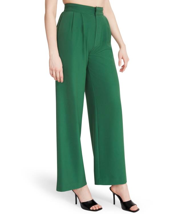 Steve Madden High Waisted Trouser Women's Bottoms Green | SM-824VA