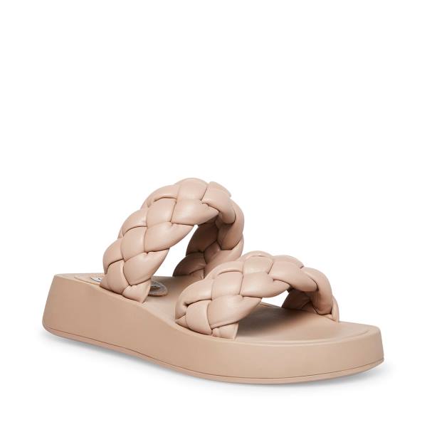 Steve Madden Hillary Taupe Women's Sandals Grey Brown | SM-132KB