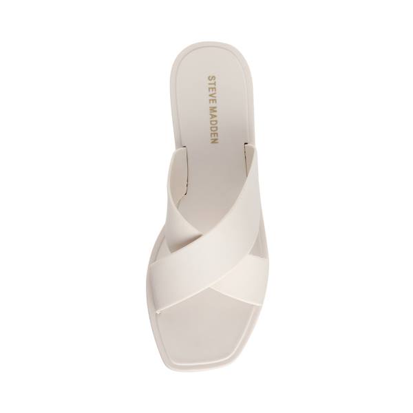 Steve Madden Horizon Off-white Women's Sandals White | SM-960CR