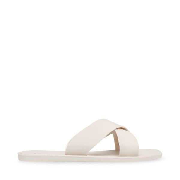 Steve Madden Horizon Off-white Women\'s Sandals White | SM-960CR