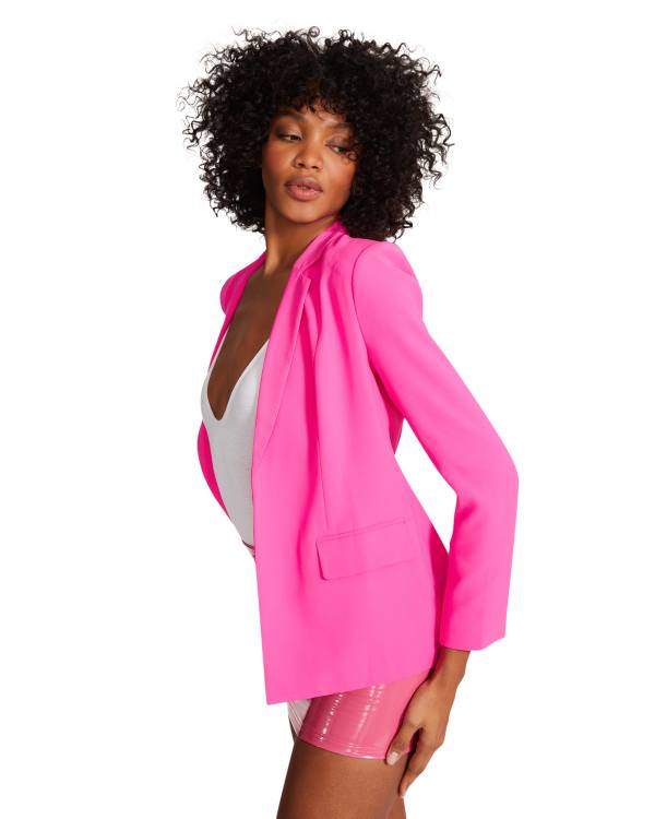 Steve Madden Hot Blazer Women's Jackets Pink | SM-179RO