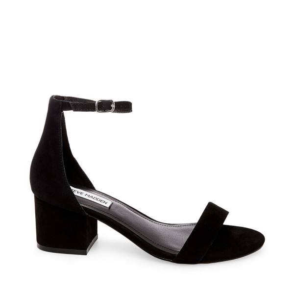 Steve Madden Ireneew Suede Women's Heels Black | SM-632UM