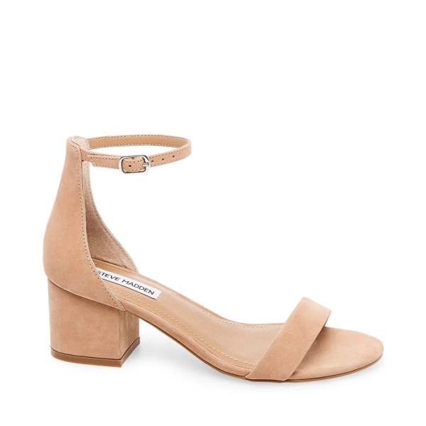 Steve Madden Ireneew Tan Nubuck Women's Heels Brown | SM-976PZ