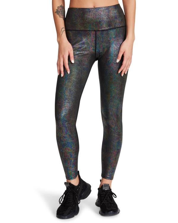 Steve Madden Iridescent Women's Leggings Black | SM-823AM