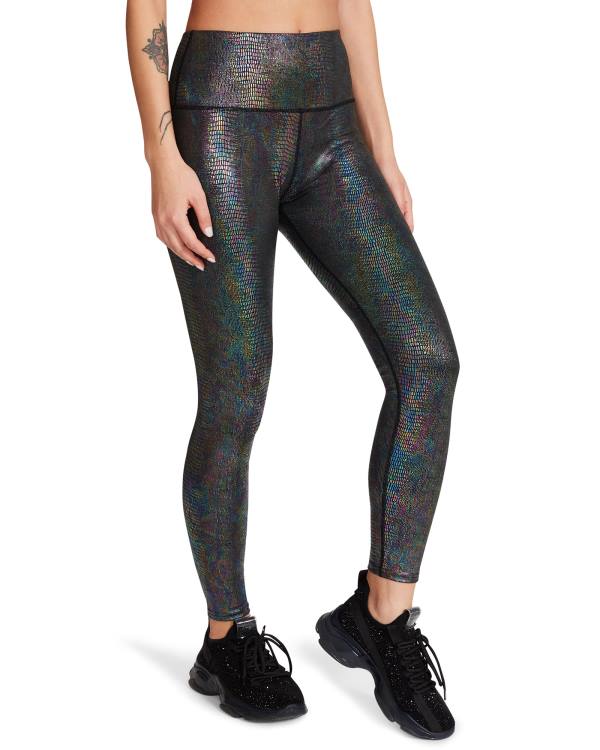 Steve Madden Iridescent Women's Leggings Black | SM-823AM