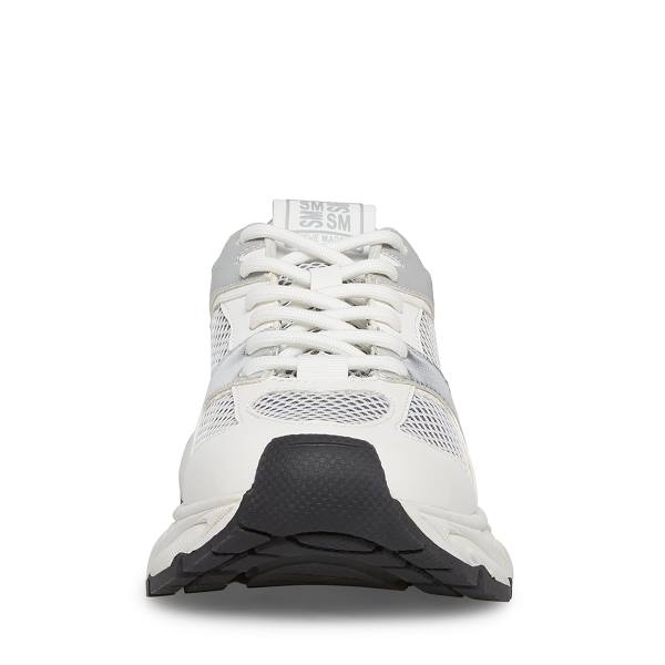 Steve Madden Issac Women's Sneakers White Grey | SM-130IY