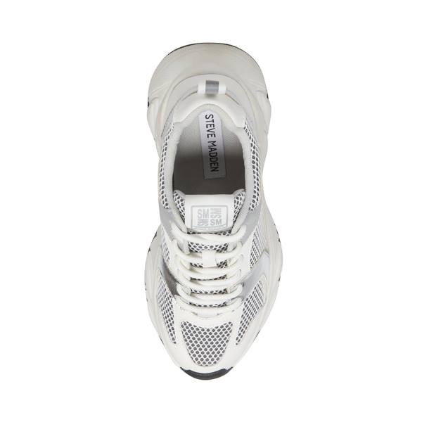 Steve Madden Issac Women's Sneakers White Grey | SM-130IY