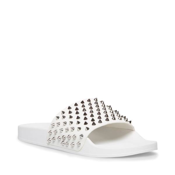 Steve Madden Jaded Men's Sandals White | SM-105BN