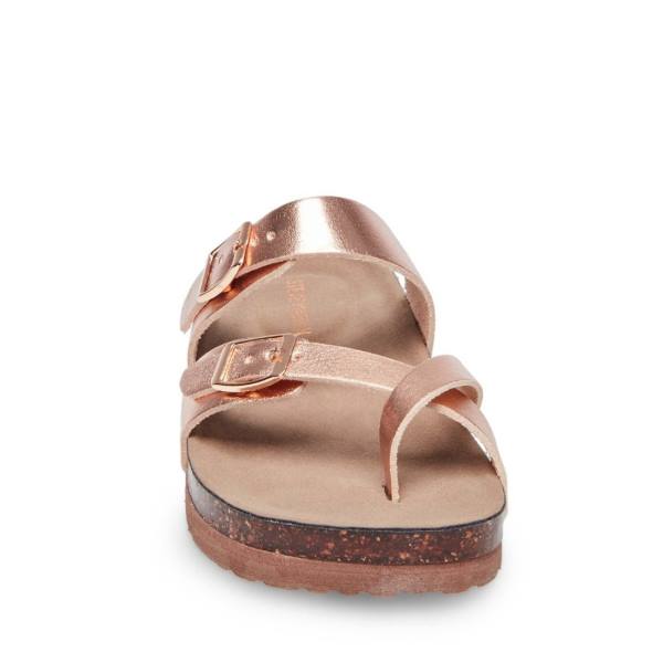 Steve Madden Jbeached Kids' Sandals Rose Gold | SM-614BA