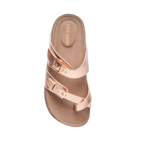 Steve Madden Jbeached Kids' Sandals Rose Gold | SM-614BA