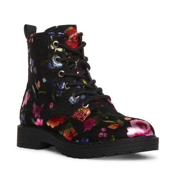 Steve Madden Jbettyy Kids' Booties Black Multicolor | SM-159KD