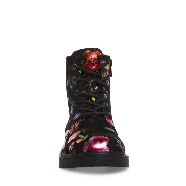 Steve Madden Jbettyy Kids' Booties Black Multicolor | SM-159KD