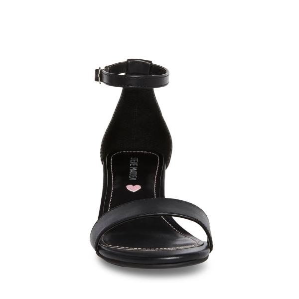 Steve Madden Jcarrson Smooth Kids' Heels Black | SM-543KR