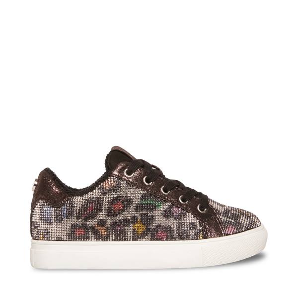 Steve Madden Jceecee Kids\' Sneakers Black Multicolor | SM-026KO