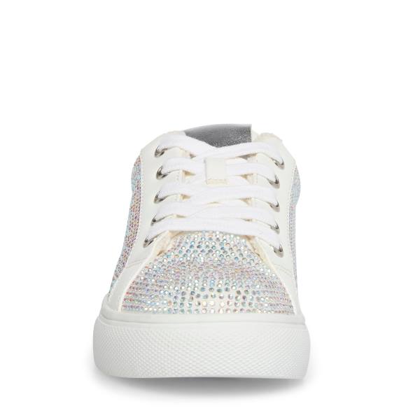 Steve Madden Jceecee Kids' Sneakers Silver | SM-073NB