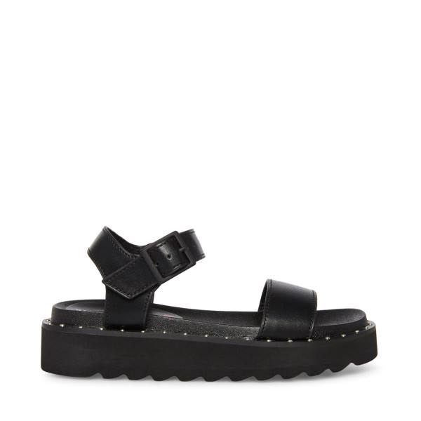 Steve Madden Jdariaa Kids\' Sandals Black | SM-027RZ