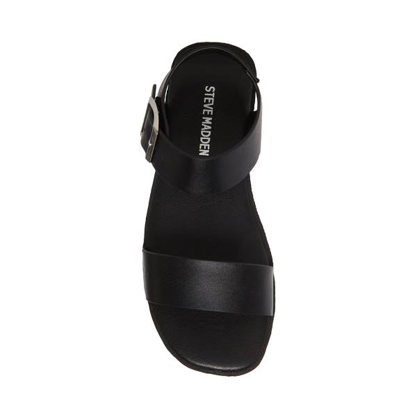 Steve Madden Jdestind Kids' Sandals Black | SM-237SQ