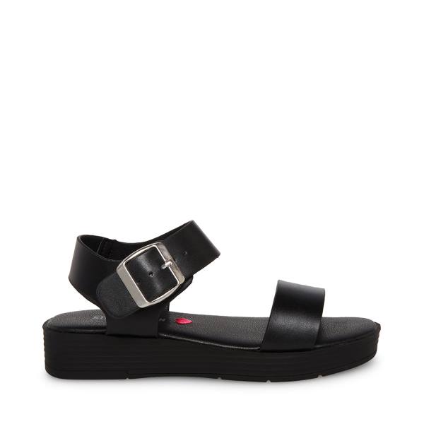 Steve Madden Jdestind Kids\' Sandals Black | SM-237SQ