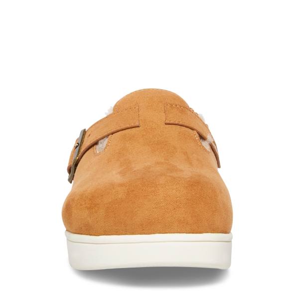 Steve Madden Jfade Tan Kids' Slippers Brown | SM-637KA