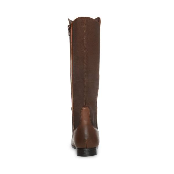 Steve Madden Jglenda Cognac Kids' Boots Brown | SM-187UG