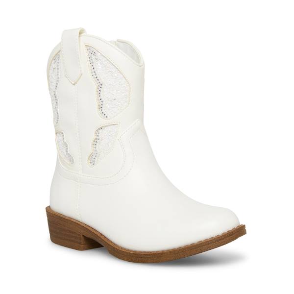 Steve Madden Jhayward Kids' Boots White | SM-572XC