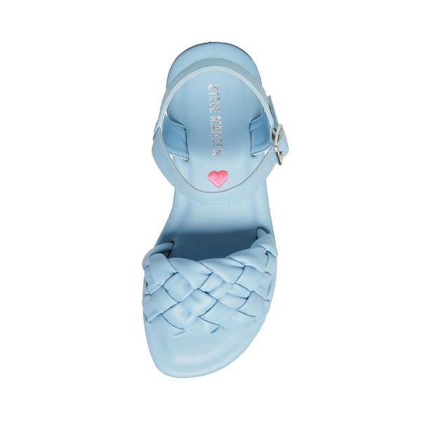 Steve Madden Jkarina Kids' Sandals Blue | SM-695WE