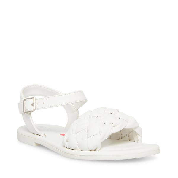 Steve Madden Jkarina Kids' Sandals White | SM-410GL