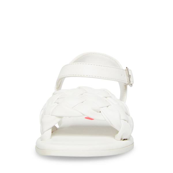 Steve Madden Jkarina Kids' Sandals White | SM-410GL