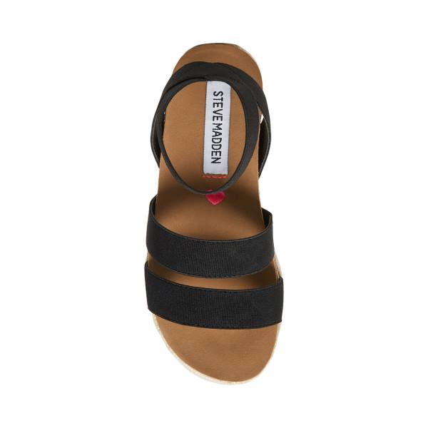 Steve Madden Jkimmie Kids' Sandals Black | SM-912GS