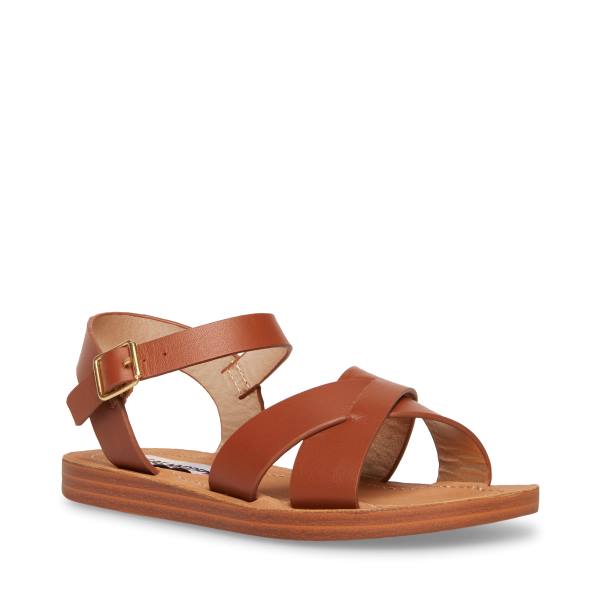 Steve Madden Jleague Cognac Kids' Sandals Brown | SM-341XI