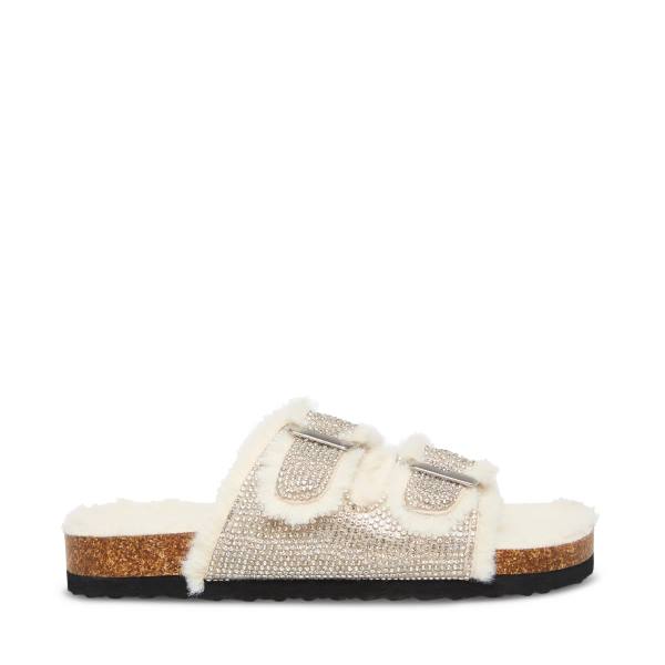 Steve Madden Jleena Kids\' Slippers Silver | SM-497AH