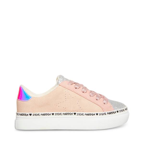 Steve Madden Jloyal Blush Kids\' Sneakers Pink | SM-480RF