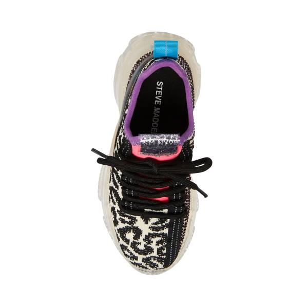 Steve Madden Jmaxima Leopard Kids' Sneakers Leopard Multicolor | SM-753TL