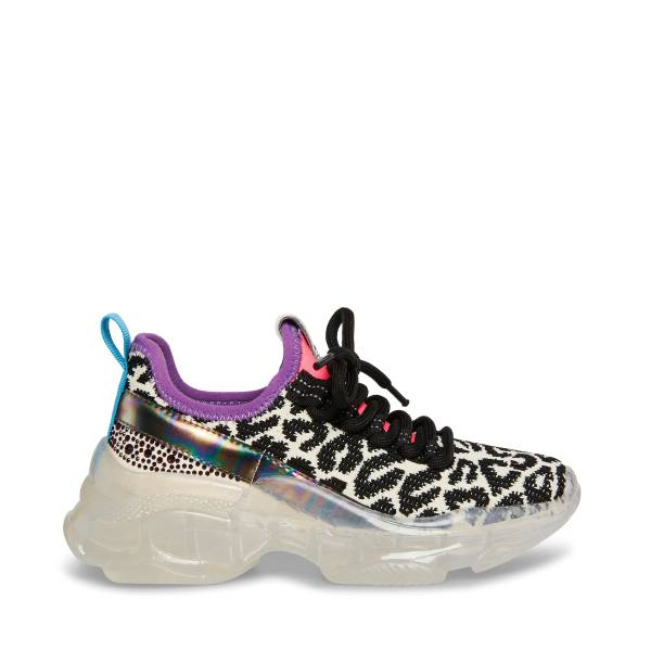 Steve Madden Jmaxima Leopard Kids\' Sneakers Leopard Multicolor | SM-753TL