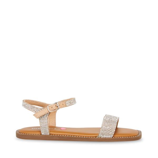 Steve Madden Jnishar Kids\' Sandals Silver | SM-815PJ