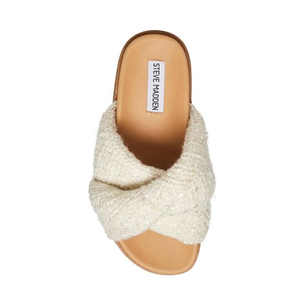 Steve Madden Joyce Women's Sandals White | SM-683DY