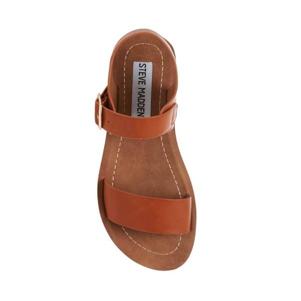 Steve Madden Jprobler Cognac Kids' Sandals Brown | SM-031XE