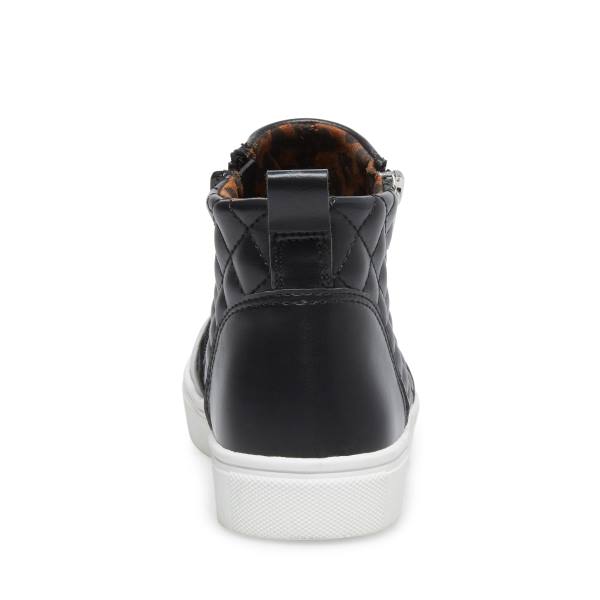 Steve Madden Jreggie Kids' Sneakers Black | SM-209VQ