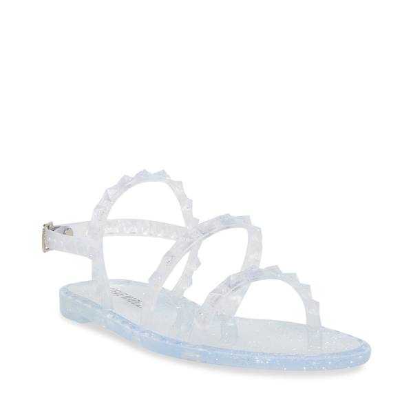 Steve Madden Jtravelj Kids' Sandals Silver | SM-456OT