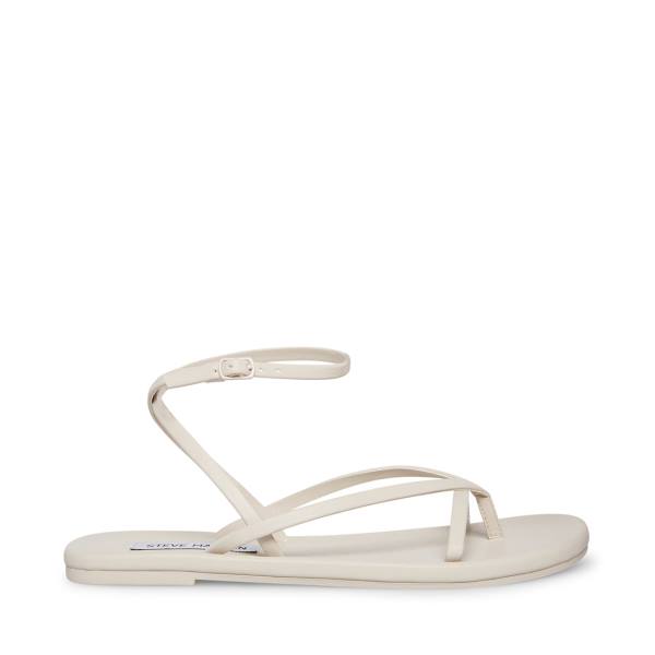 Steve Madden Juno Bone Women\'s Sandals Beige | SM-486QS