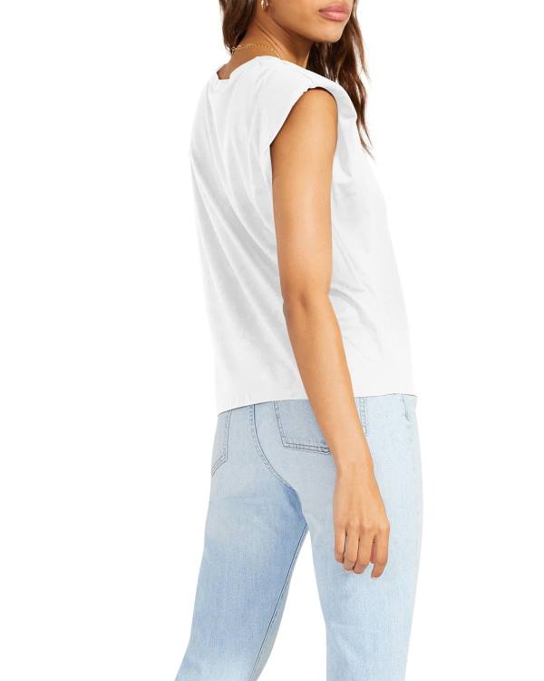 Steve Madden Just Add Boardroom Tank Women's Tops White | SM-263BN