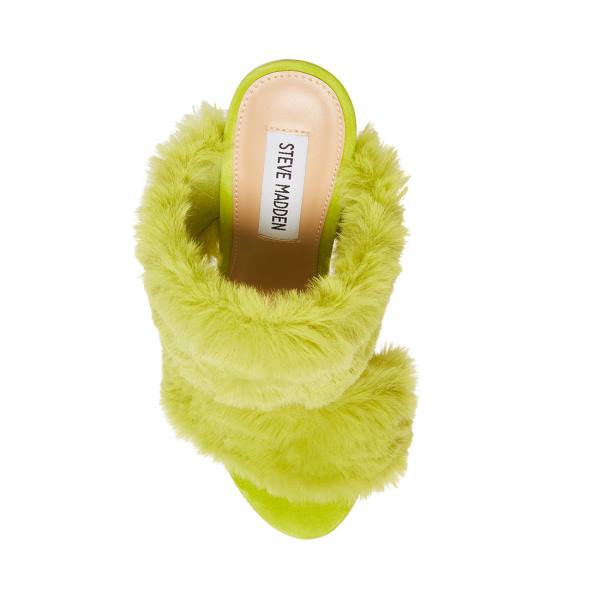 Steve Madden Kaila Lime Women's Heels Light Green | SM-743FT