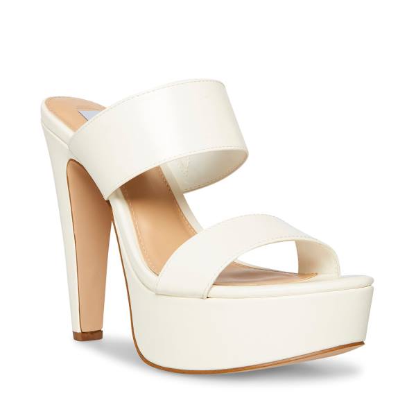 Steve Madden Kathryn Women's Heels White | SM-721EV