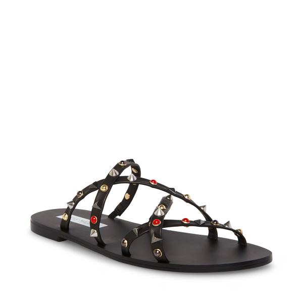 Steve Madden Kelsey Women's Sandals Black Multicolor | SM-820PJ