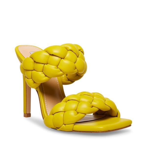 Steve Madden Kenley Women's Heels Yellow | SM-268KX