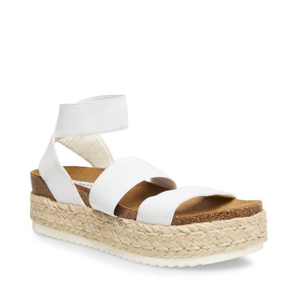 Steve Madden Kimmie Women's Sandals White | SM-950AJ