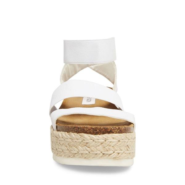 Steve Madden Kimmie Women's Sandals White | SM-950AJ