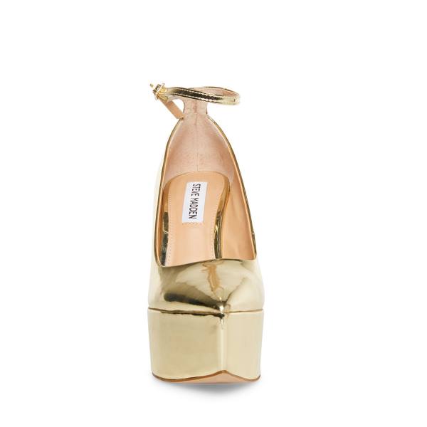 Steve Madden Ladonna Women's Heels Gold | SM-781ZS