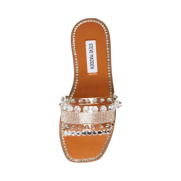 Steve Madden Leandra Women's Sandals Clear | SM-658QA