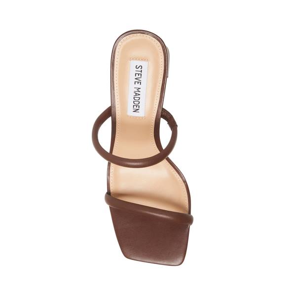 Steve Madden Lilah Women's Heels Brown | SM-532NL